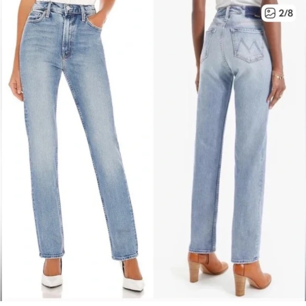 Mother Superior: Women's Light Blue High-Waisted Jeans